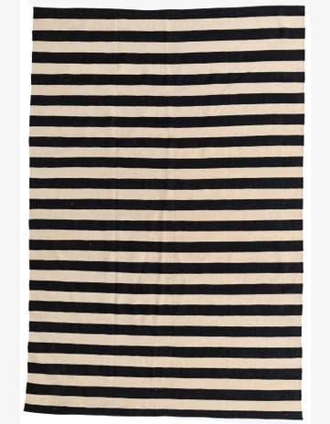 6' 7 x 9' 9 Hand Woven Kilim Modern Wool Rug