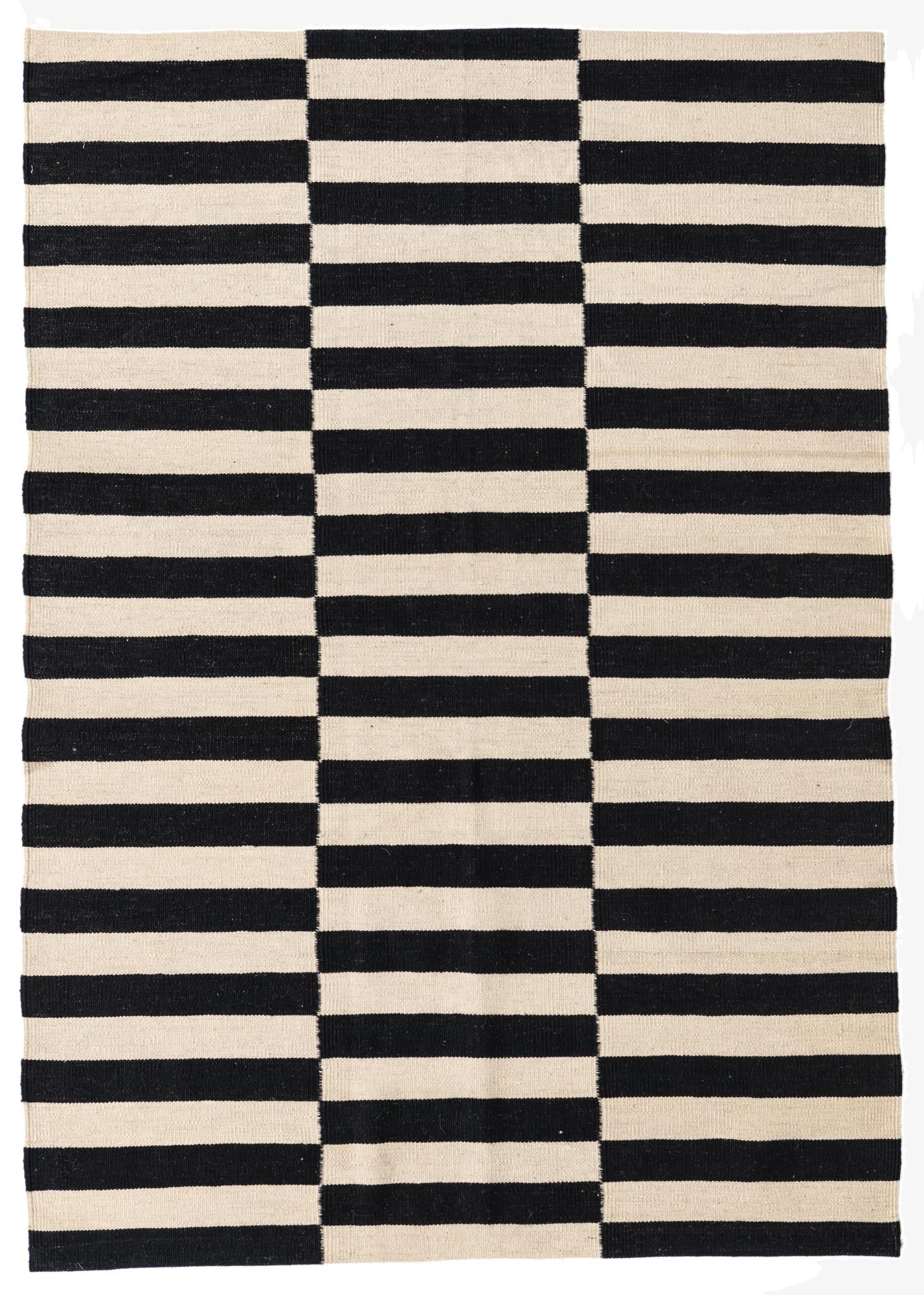 4' 3 x 6'  Hand Woven Kilim Modern Wool Rug