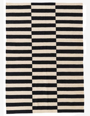 4' 3 x 6' Hand Woven Kilim Modern Wool Rug