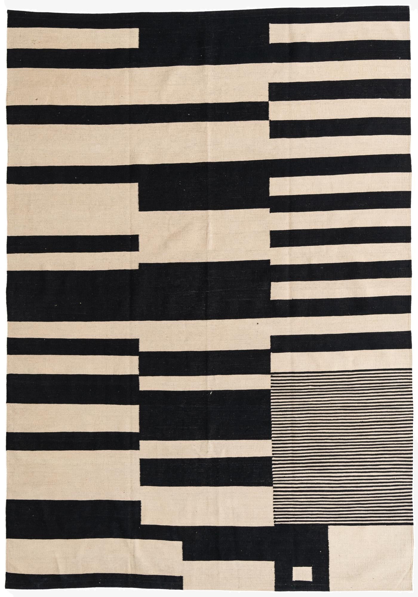 6' 9 x 9' 8  Hand Woven Kilim Modern Wool Rug