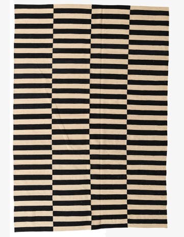 6' 6 x 9' 7 Hand Woven Kilim Modern Wool Rug