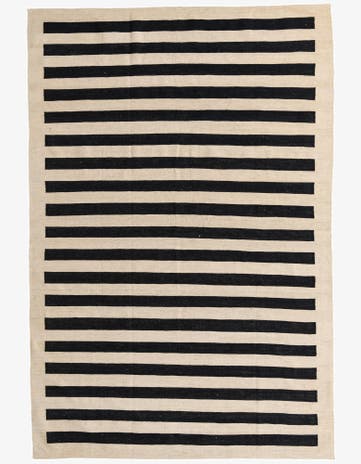 6' 6 x 9' 8 Hand Woven Kilim Modern Wool Rug