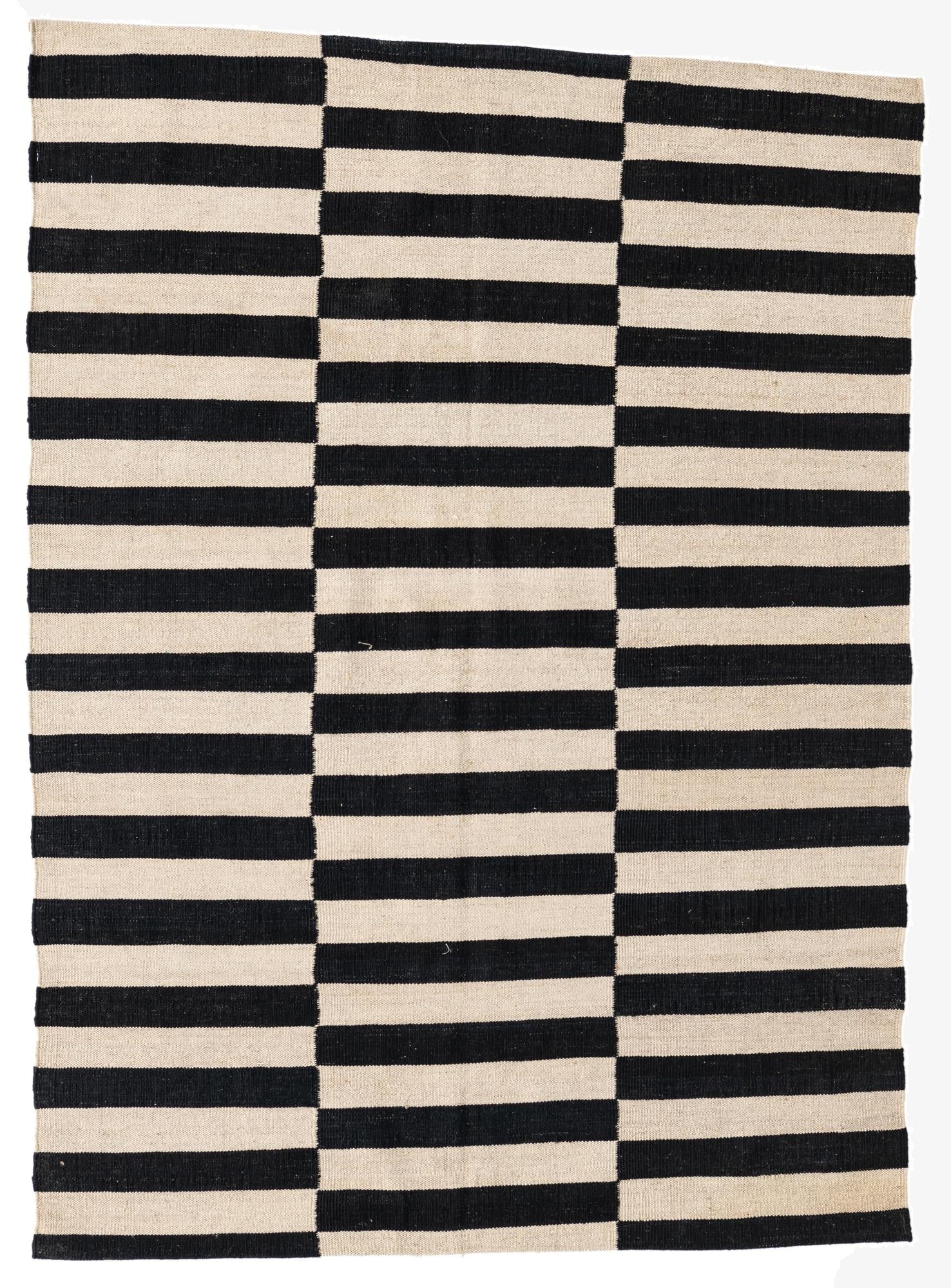 4' 2 x 5' 10  Hand Woven Kilim Modern Wool Rug