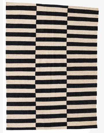 4' 2 x 5' 10 Hand Woven Kilim Modern Wool Rug