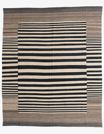 8' 3 x 9' 10 Hand Woven Kilim Modern Wool Rug