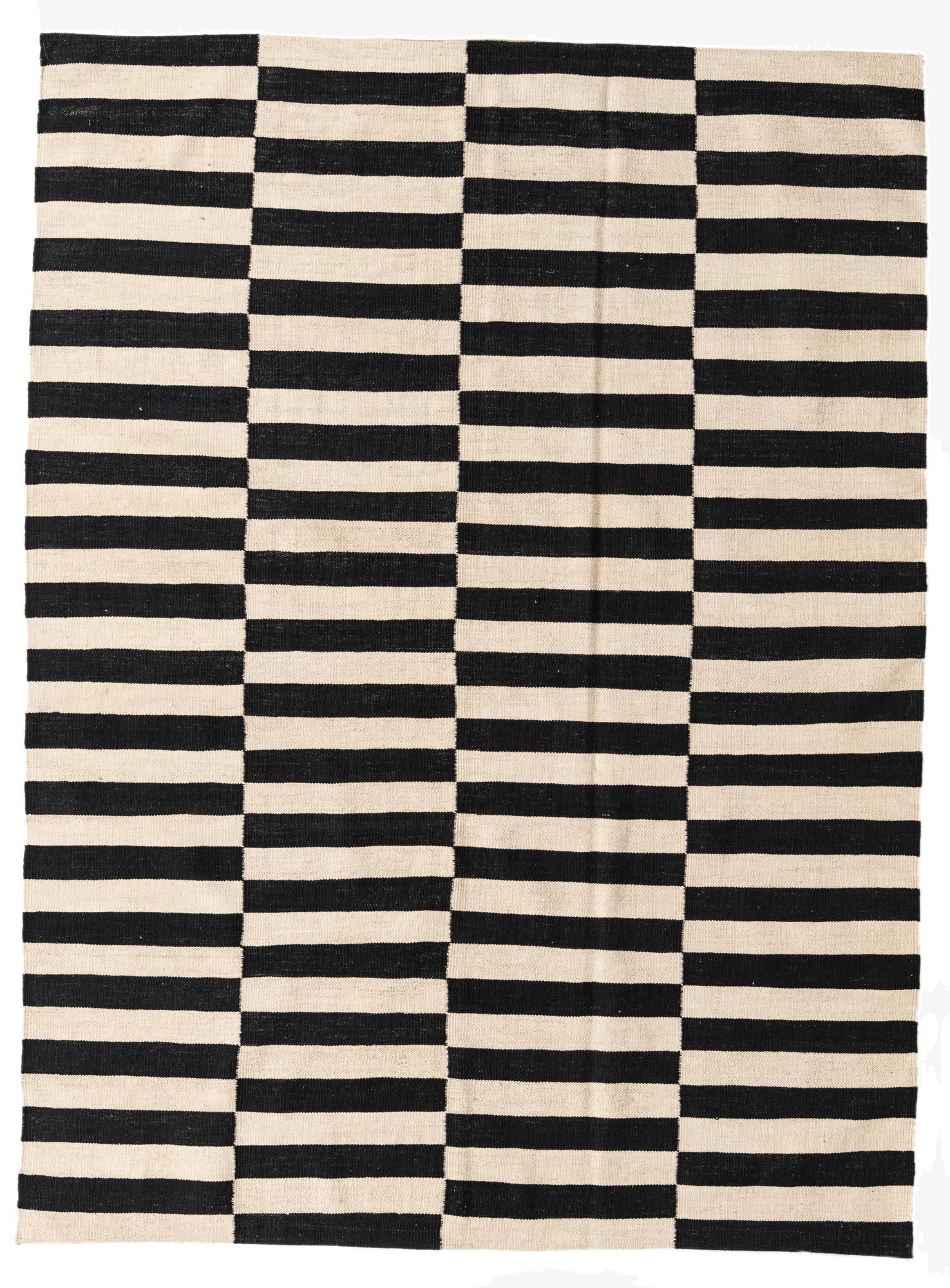 5' 10 x 7' 10  Hand Woven Kilim Modern Wool Rug