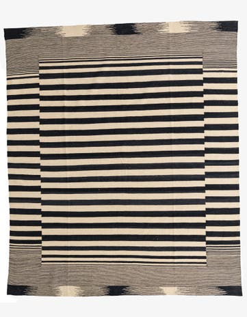 8' 1 x 9' 6 Hand Woven Kilim Modern Wool Rug