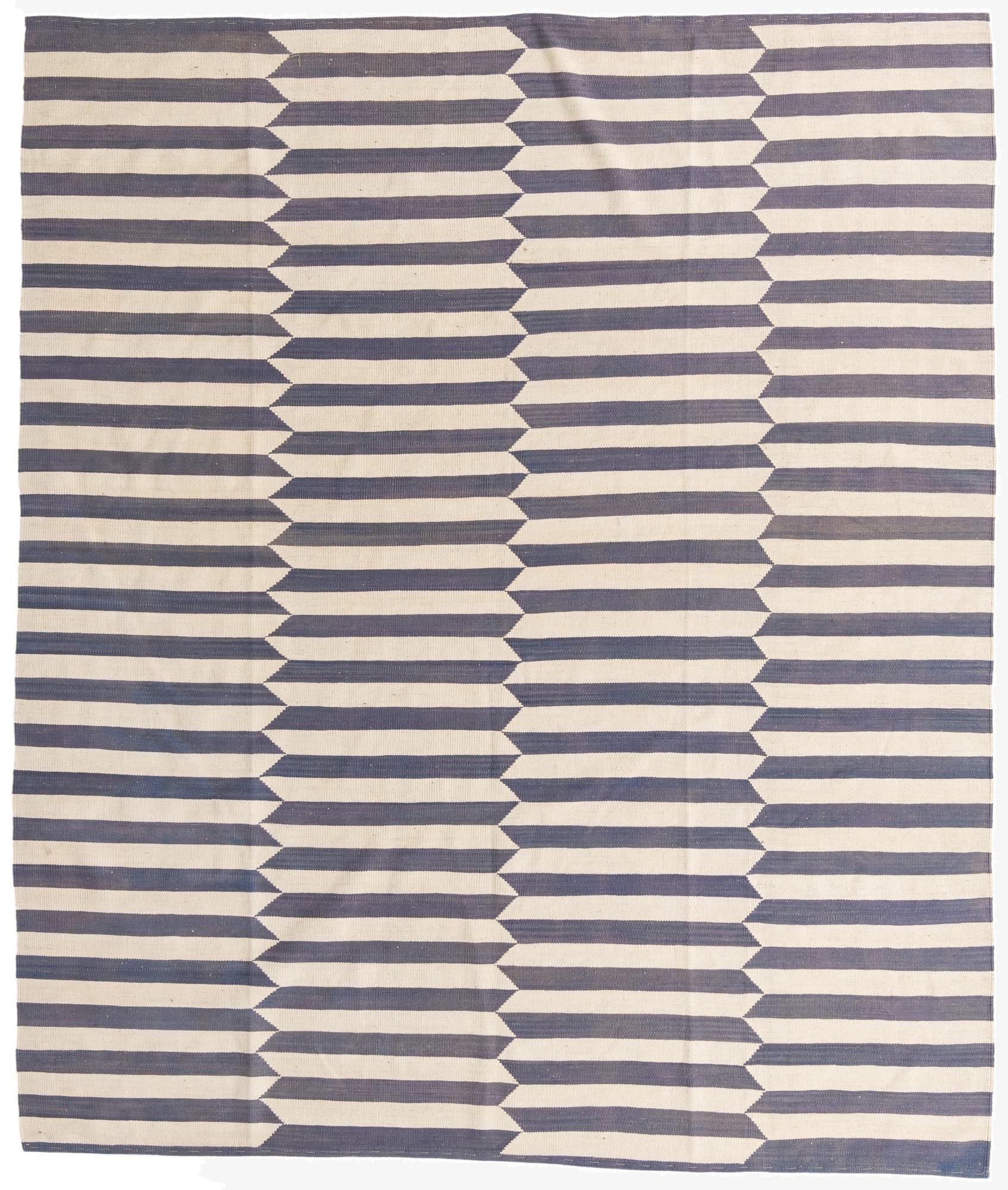 8' 3 x 9' 8  Hand Woven Kilim Modern Wool Rug