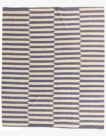 8' 3 x 9' 8 Hand Woven Kilim Modern Wool Rug