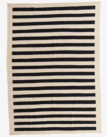 6' 8 x 9' 6 Hand Woven Kilim Modern Wool Rug