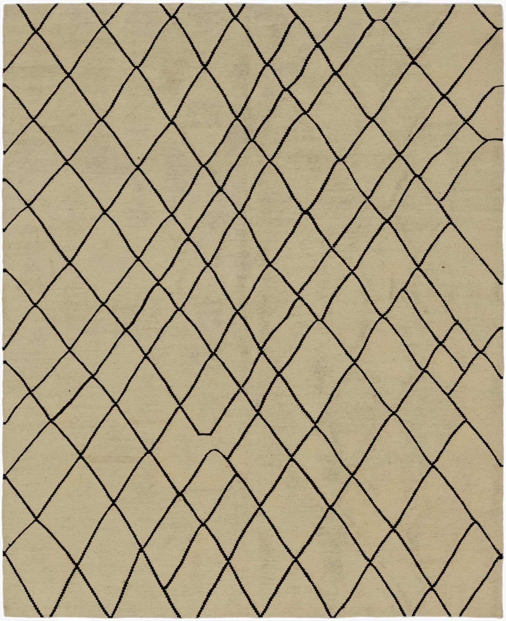 6' 3 x 7' 9  Hand Woven Kilim Modern Wool Rug