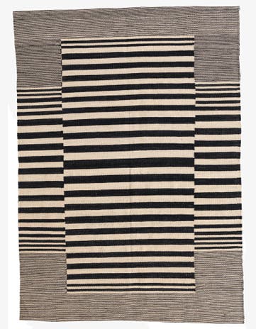 4' 2 x 5' 10 Hand Woven Kilim Modern Wool Rug