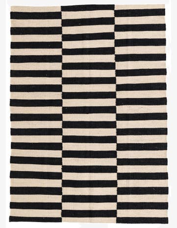 4' 3 x 5' 10 Hand Woven Kilim Modern Wool Rug