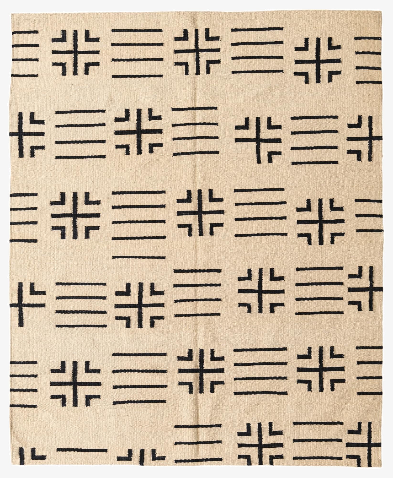 5' 5 x 6' 6  Hand Woven Kilim Modern Wool Rug