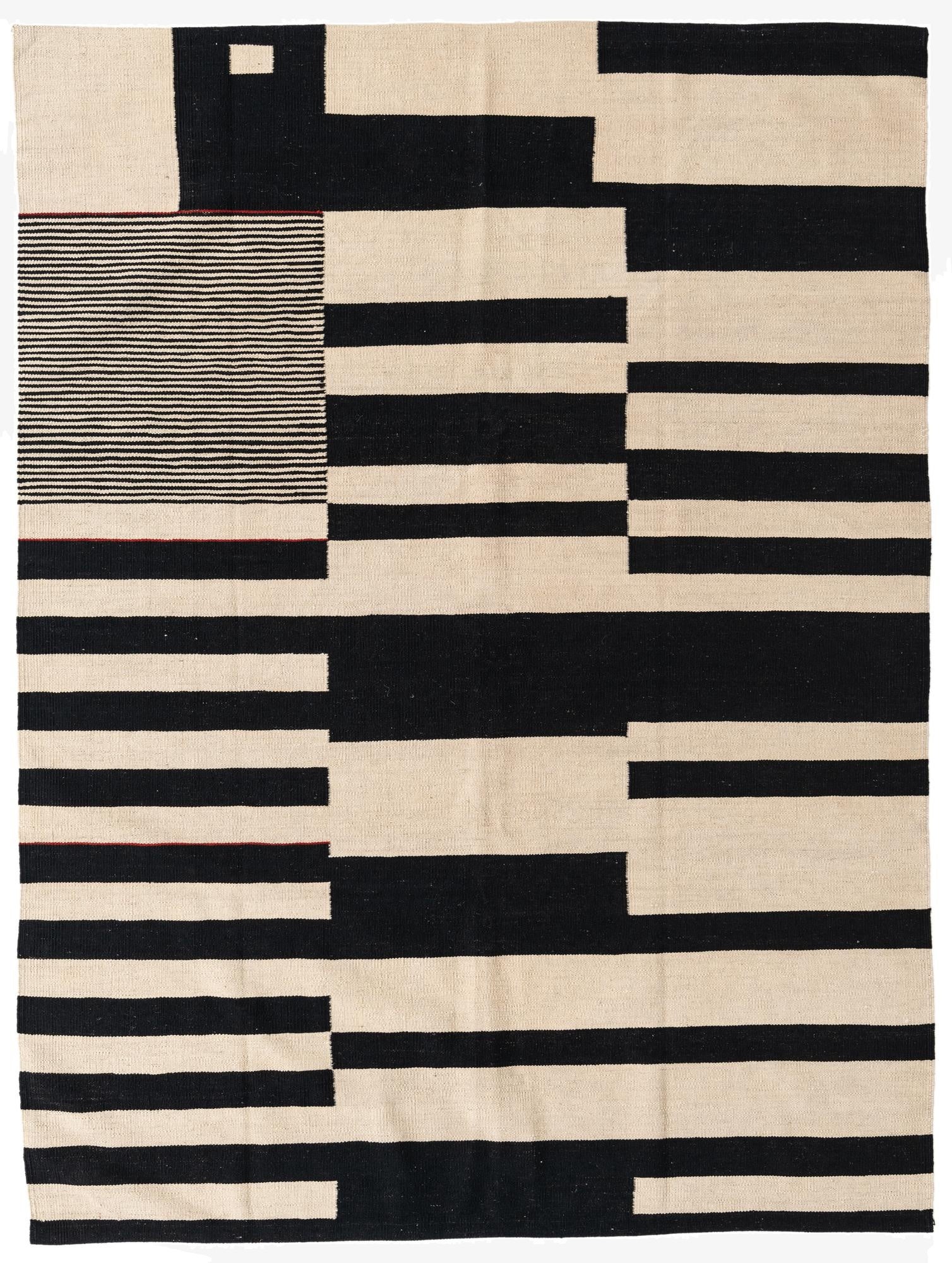 5' 9 x 7' 8  Hand Woven Kilim Modern Wool Rug