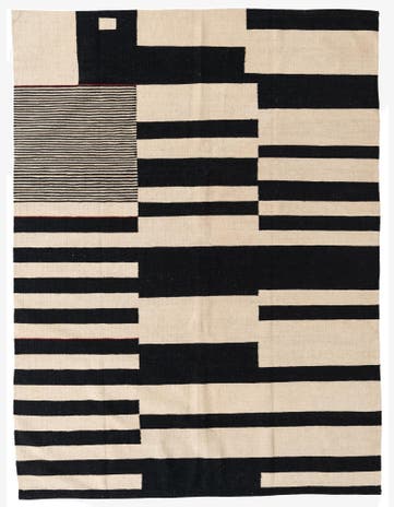 5' 9 x 7' 8 Hand Woven Kilim Modern Wool Rug