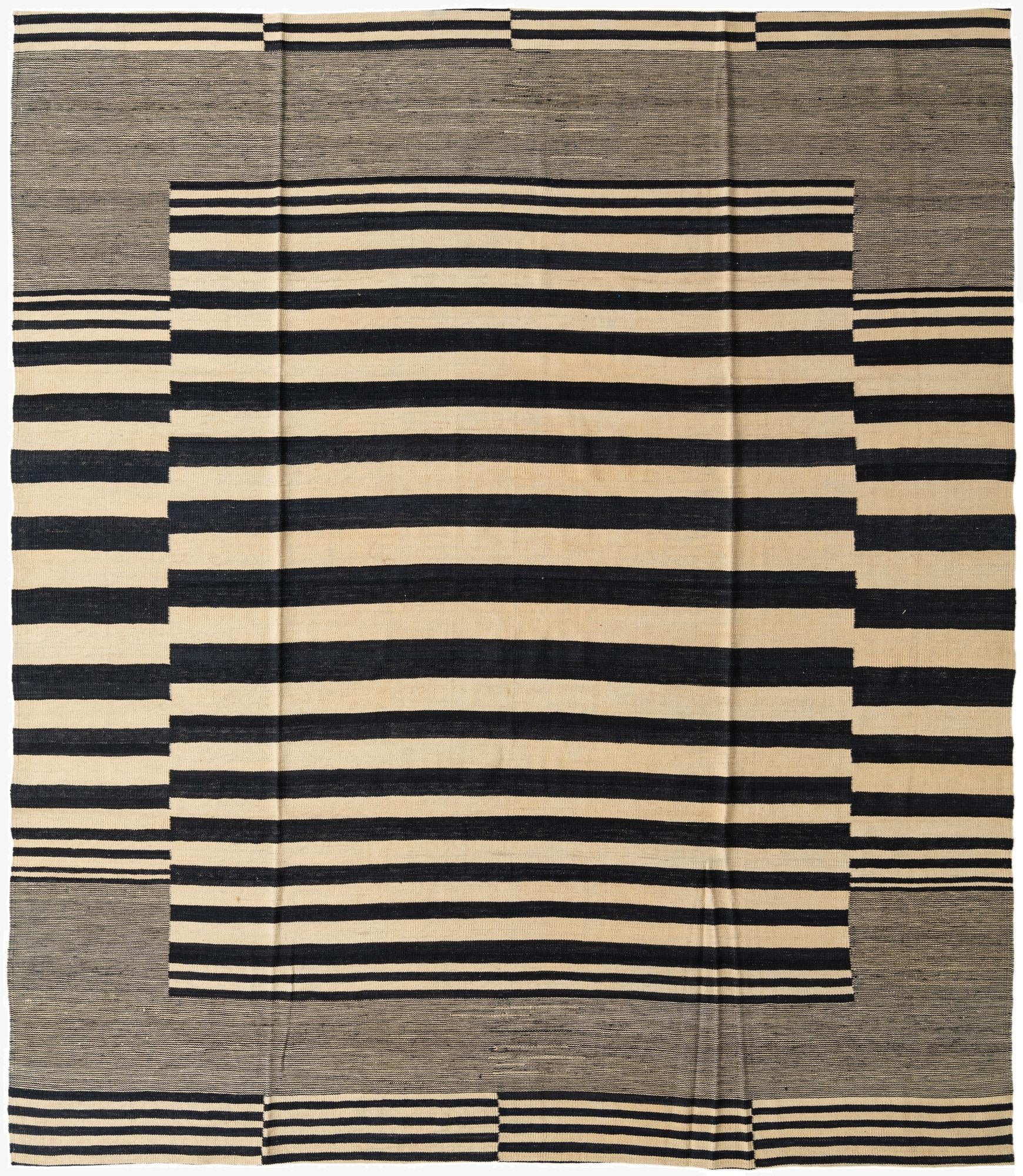 8' 2 x 9' 8  Hand Woven Kilim Modern Wool Rug