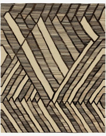6' x 7' 7 Hand Woven Kilim Modern Wool Rug