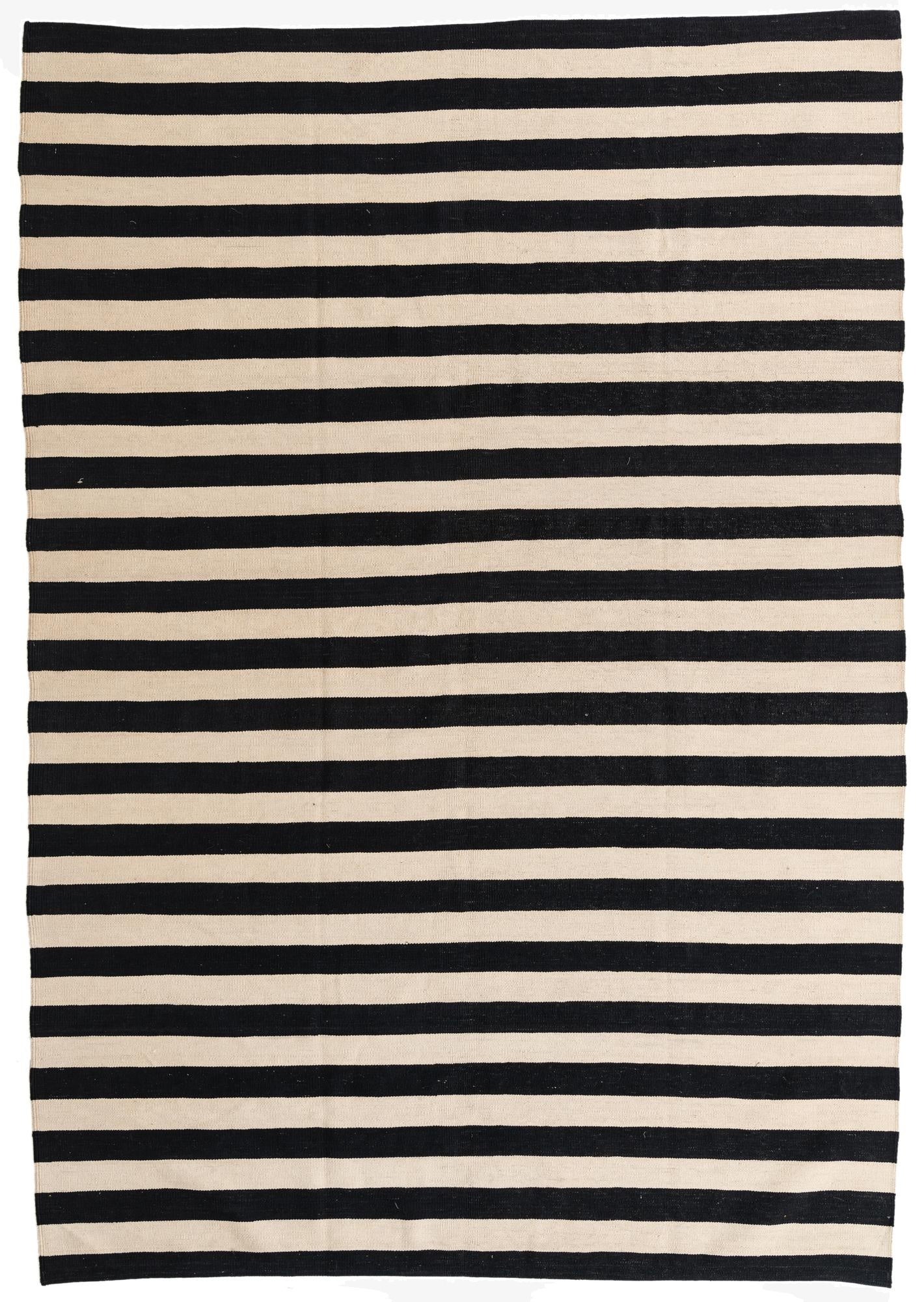 6' 9 x 9' 8  Hand Woven Kilim Modern Wool Rug