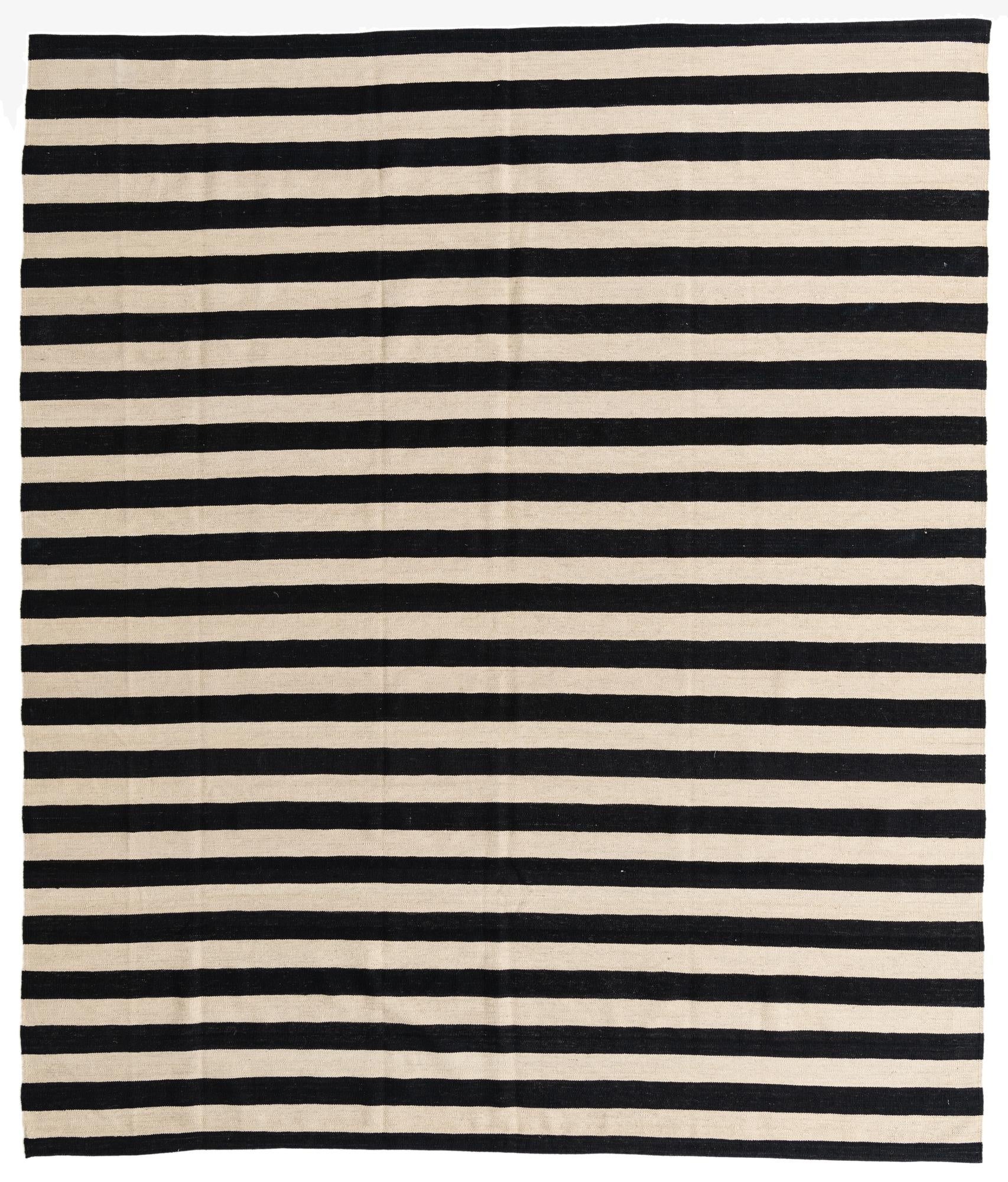 8' 4 x 9' 9  Hand Woven Kilim Modern Wool Rug