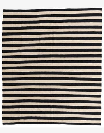 8' 4 x 9' 9 Hand Woven Kilim Modern Wool Rug