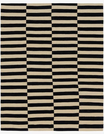 6' x 7' 5 Hand Woven Kilim Modern Wool Rug