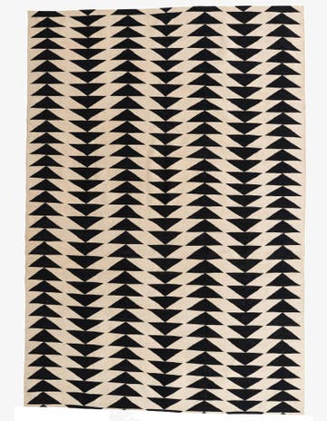 6' 8 x 9' 6 Hand Woven Kilim Modern Wool Rug