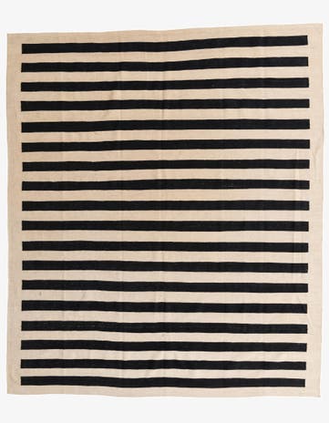 8' 4 x 9' 8 Hand Woven Kilim Modern Wool Rug