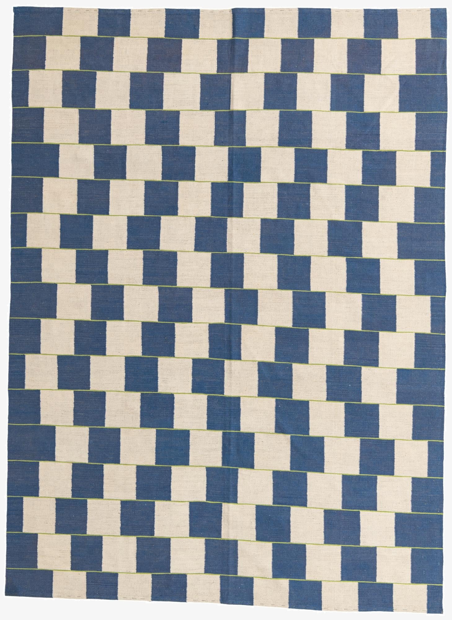 7' 1 x 9' 7  Hand Woven Kilim Modern Wool Rug