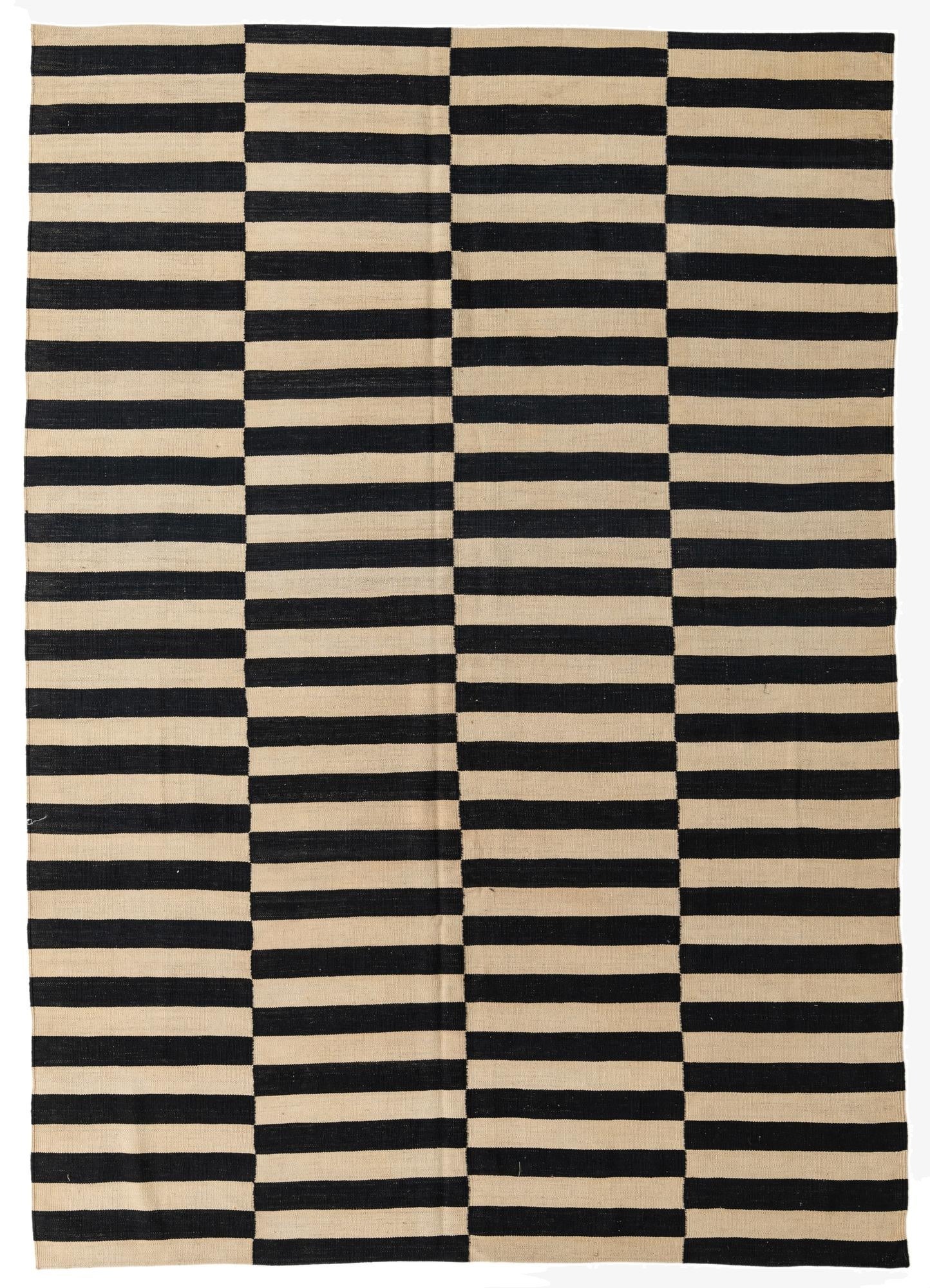 7' x 9' 10  Hand Woven Kilim Modern Wool Rug