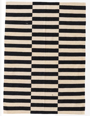 4' 2 x 5' 9 Hand Woven Kilim Modern Wool Rug