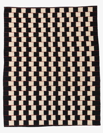 4' 7 x 5' 8 Hand Woven Kilim Modern Wool Rug