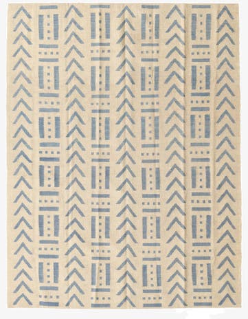 5' 2 x 6' 8 Hand Woven Kilim Modern Wool Rug