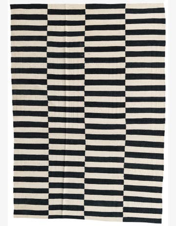 5' 7 x 8' 10 Hand Woven Kilim Modern Wool Rug