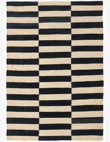 3' 5 x 4' 10 Hand Woven Kilim Modern Wool Rug