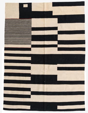 5' 8 x 7' 7 Hand Woven Kilim Modern Wool Rug