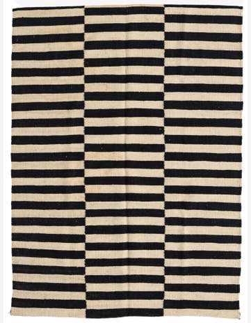 3' 6 x 4' 8 Hand Woven Kilim Modern Wool Rug