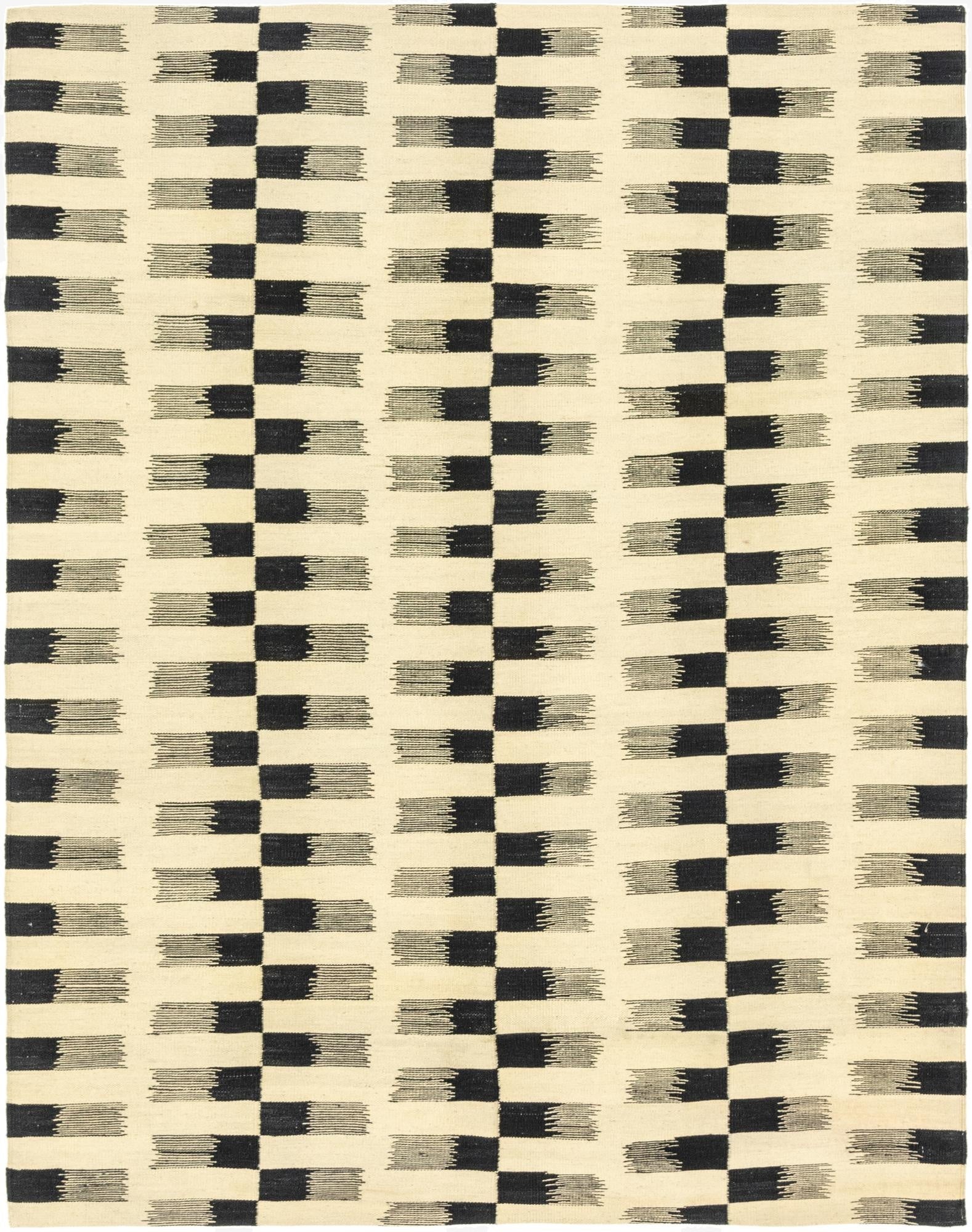 6' 2 x 7' 10  Hand Woven Kilim Modern Wool Rug