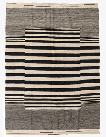 5' 7 x 7' 9 Hand Woven Kilim Modern Wool Rug