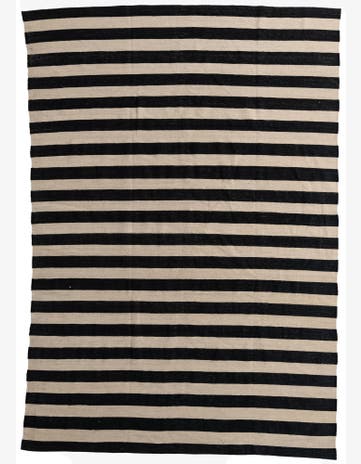 6' 7 x 9' 7 Hand Woven Kilim Modern Wool Rug