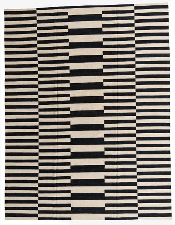 10' 1 x 13' Hand Woven Kilim Modern Wool Rug
