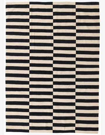 5' 7 x 7' 9 Hand Woven Kilim Modern Wool Rug