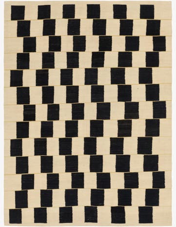 6' x 8' Hand Woven Kilim Modern Wool Rug