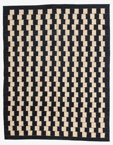 5' x 6' 3 Hand Woven Kilim Modern Wool Rug