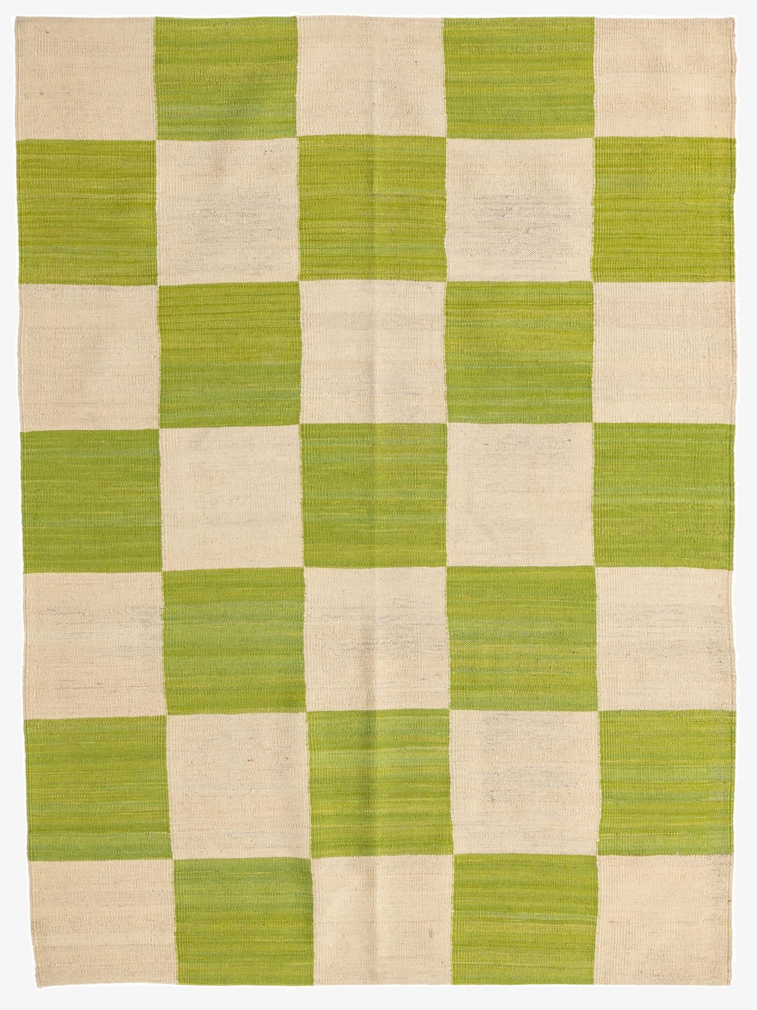 4' 3 x 5' 8  Hand Woven Kilim Modern Wool Rug