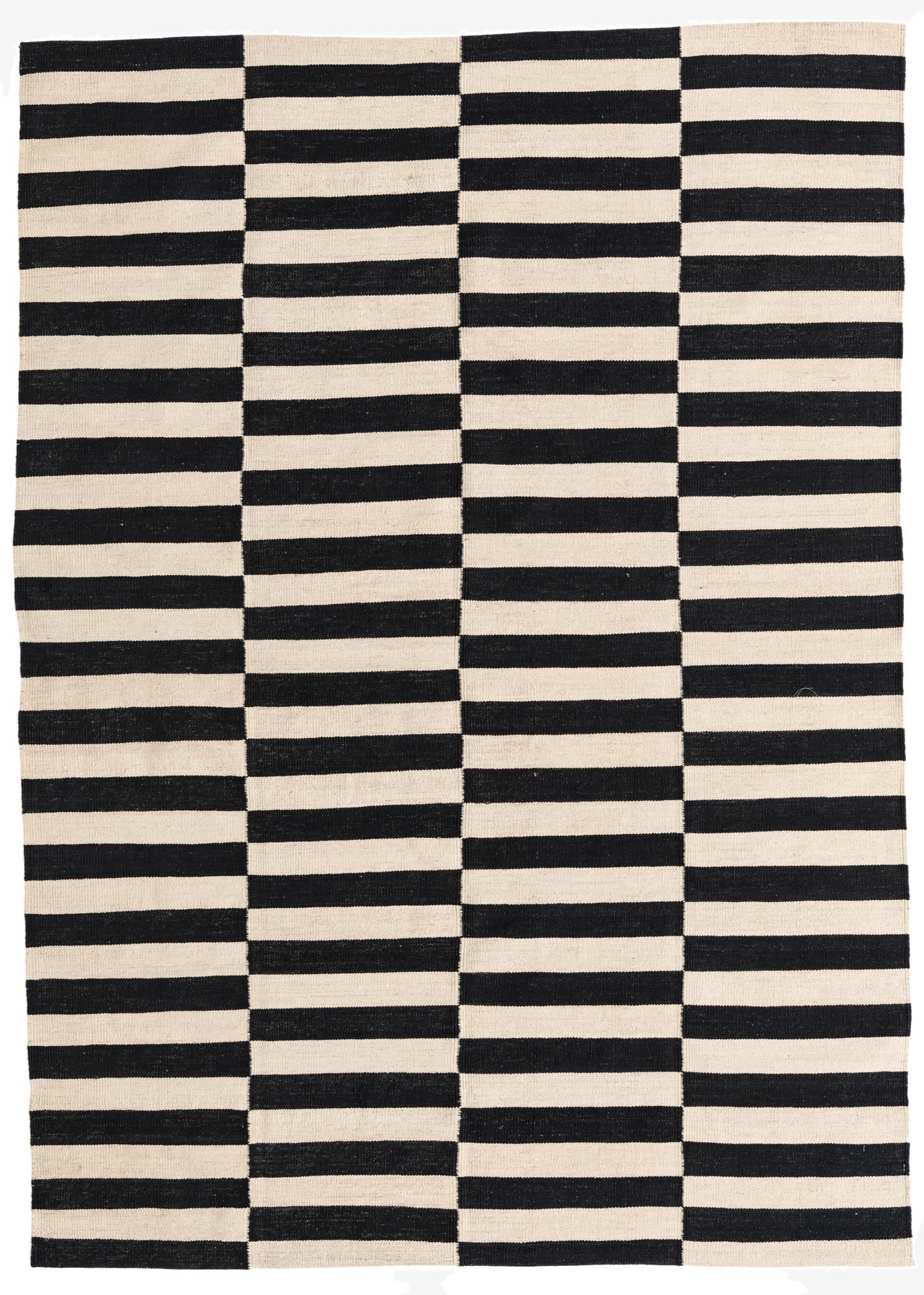 5' 8 x 7' 10  Hand Woven Kilim Modern Wool Rug