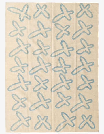 5' 8 x 7' 10 Hand Woven Kilim Modern Wool Rug