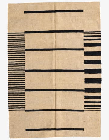 3' 5 x 5' Hand Woven Kilim Modern Wool Rug
