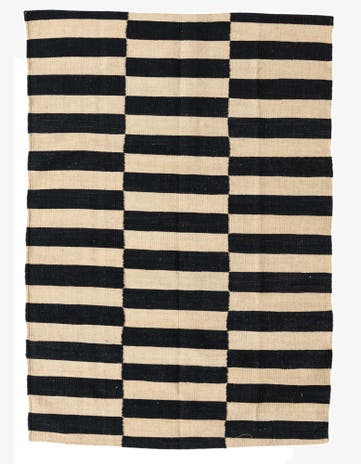 3' 5 x 4' 10 Hand Woven Kilim Modern Wool Rug