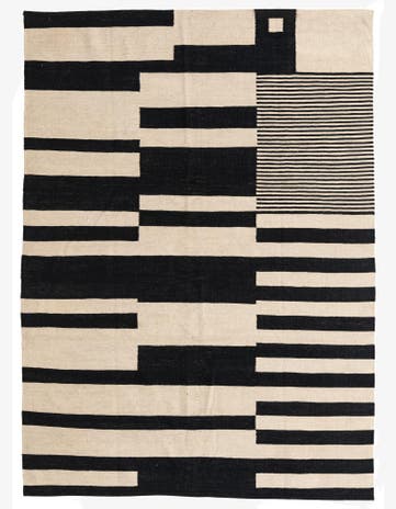 5' 8 x 7' 9 Hand Woven Kilim Modern Wool Rug